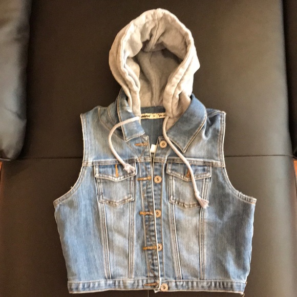 jean jacket vest womens